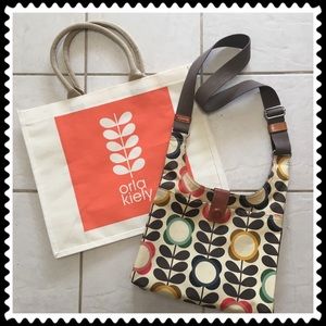 Orla Kiely classic cross body midi purse
